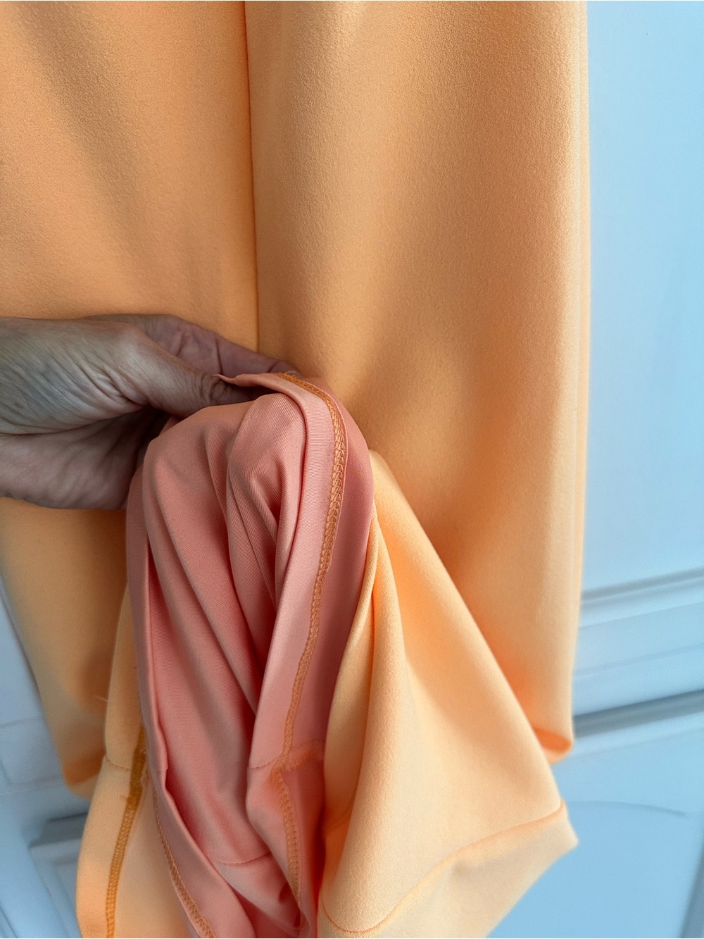 Nookie Peach-Orange Backless Halter Dress - Picture 7 of 8